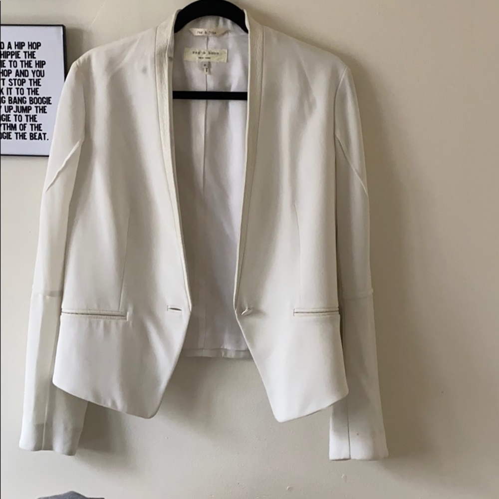 Rag and Bone White Blazer